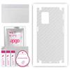 apgo Protective Skin Sticker for the Back+sides Compatible with Realme 8 5G, Full Wrap Film, Foil, Vinyl - Pattern Transparent Carbon