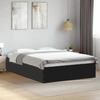 VidaXL Bed Frames Black 120x190 Cm Engineered Wood, Bedroom Furniture, Bed Base, Panel Bed, Bed, Bed 3281043