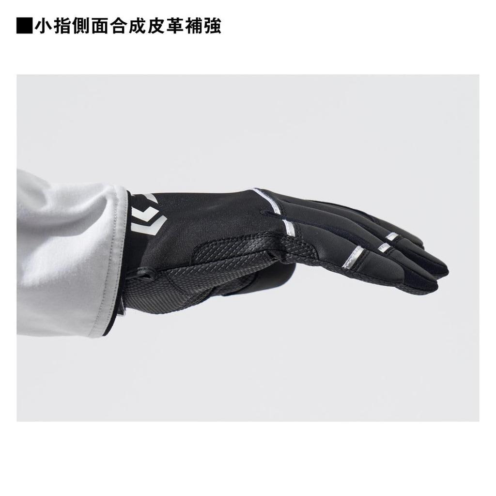 Black L [Daiwa] Wear/Gloves DG-7124W