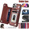 Leather Wallet Case Flip Cover for iPhone 16 15 14 13 12 11 Pro Max 8 7+ XR XSMAX Samsung S25 S24 S23 S22 S21 S20 Plus S23FE A55 A14 A54 A53