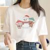 Cute Bear LOVE Unisex T Shirt Women Bubu Dudu Couple Tops Tee Summer Short Sleeve Tshirts Female Korean Casual Girl T-shirt Camisetas