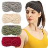 Fashion Hair Accessories Knotted Stretch Turban Ear Warmer Knitted Headbands for Women Hair Bands