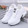 Inner Height Increase Little White Shoes Women's Autumn New Fly-woven Shoes Mesh Breathable Casual Sports Shoes Women