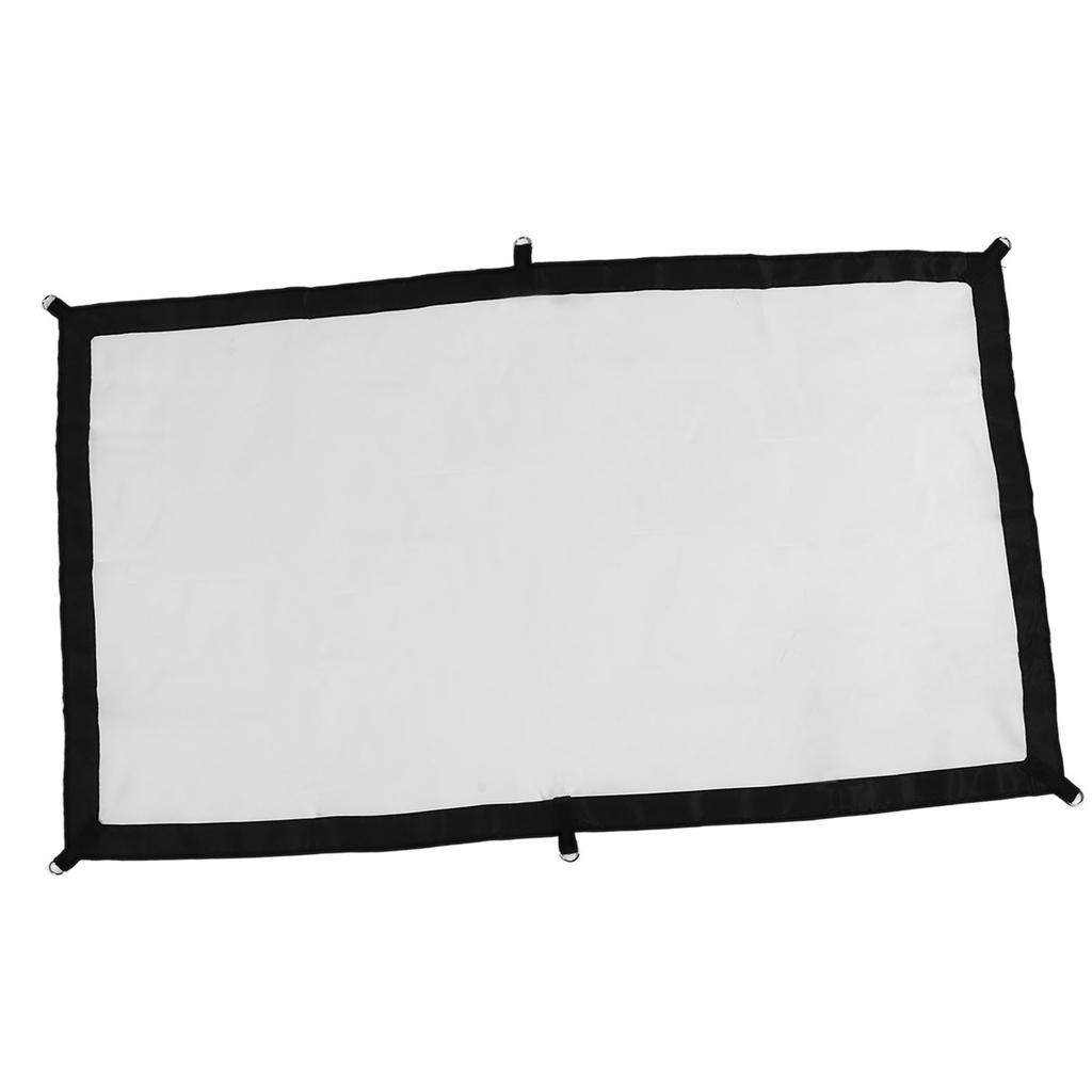 16:9 Projector Screen with Hooks HD Foldable Wrinkle Free Indoor Outdoor Movie Projection Screen