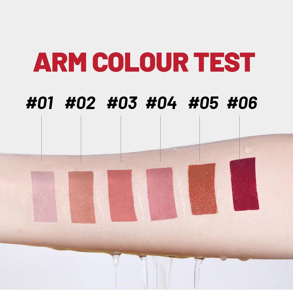 Two Velvet Lipstick Pens In A Box Matte Mist Finish Durable Waterproof Easy Color Crayon Lipstick Pens