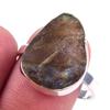 Natural Labradorite Gemstone Handmade 925 Solid Sterling Silver Ring S.10 U2u75