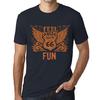 Men’s Vintage Tee Shirt Graphic T Shirt Feel The Fun Navy