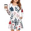 Christmas Day Girls' Long Sleeve Dress - Color Pocket Dress