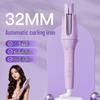 32mm Automatic Negative Ion Curling Iron - Damage-Free, Water Ripple & Big Wave Styling Tool for Women