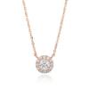 [Puremond] Simulant Diamond 0.5ct Halo Necklace OTS321401DPW
