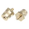 Terminal Connector Brass Tone Post Adapter Stud Extension Screw Nut M6 1 Pair