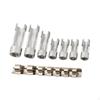 7x Fuel Line Socket Wrench Set Diesel Injectors Fittings Replacement for 3/8" and 1/2" Screwdrivers