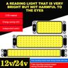 12V-24V COB Car Roof Light Car Interior Light Car Dome Light LED Panel Bulb Car Interior Accessories