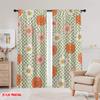 2pcs,2D Plane Printing Contemporary Curtains Bailey Blooms Polyester Fabric (without Rod) Festive Use for Bedroom, Living Room,