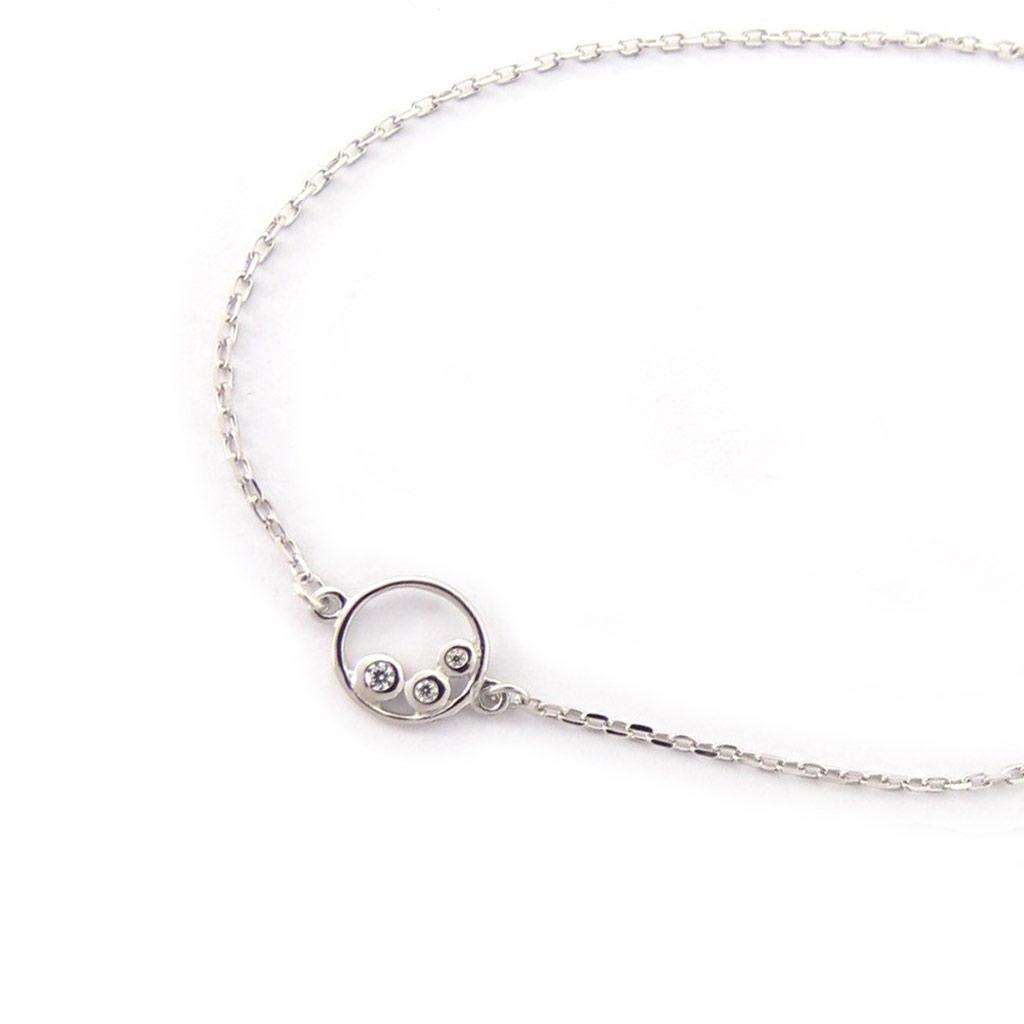 Les Trésors De Lily [K5190] - Silver Bracelet 'Goddess' Silver White (rhodium-plated) - 8 Mm