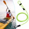 2Pcs Kayak Paddle Leash with Quick Release Buckle Easy Installation Lightweight Coiled Kayak Rod Leash Kayaking Canoeing Fishing Boating Oar Rope