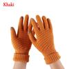 Girls Winter Warm Mittens Knitted Wool Touch Screen Full Finger Women Gloves