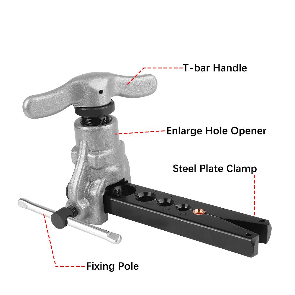 Refrigeration Water Gas Brake CT-806 For Air Conditioning Copper Tube Expander Copper Pipe Flaring Tool Reamer Flaring Tool 45 Degree Angle Eccentric