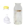 Pigeon Breastfeeding Feeling Direct Attach Baby Bottle Set (Low Pressure, High Flow), 200ml, Clear