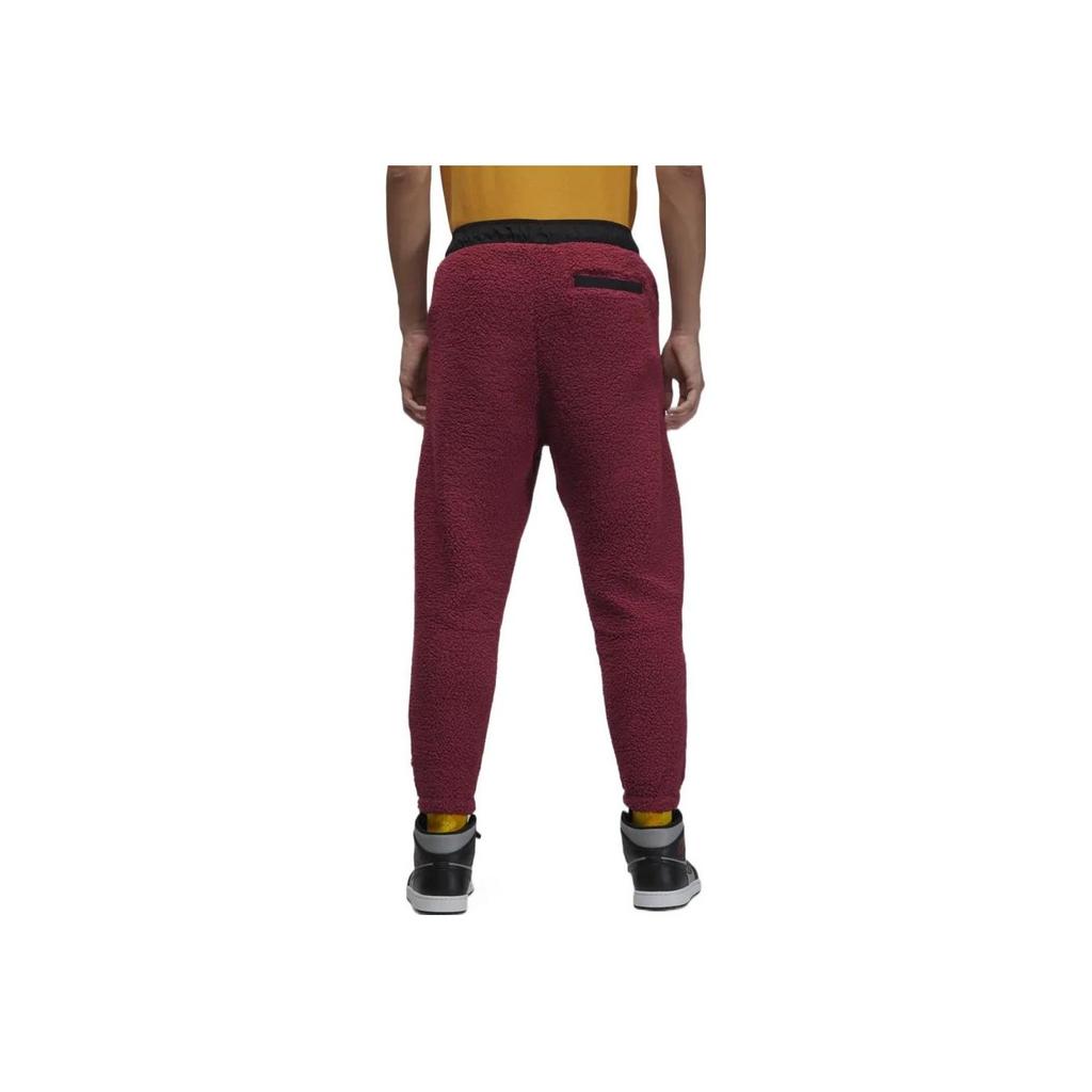 Jordan Colorblock Logo Embroidery Drawstring Elastic Waist Joggers Men Bottoms Red DV1570-680