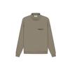 Fear of God Essentials SS21 Fleece-Lined Mockneck Sweatshirt Unisex Tops Taupe FOG-SS21-553