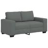 VidaXL 2-seater Sofa Dark Grey 120 Cm Fabric, Sofa, 2-seater Sofa, Fabric Sofa, Divan, Two-seater Sofa, 4105157