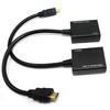 2Pcs HDMI-compatible To 3D 1080P RJ45 Cat5e/6 LAN Ethernet Balun Extender Repeater Adapter