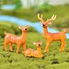 1pcs Artificial Mini Sika Deer Giraffe Fairy Garden Miniatures Gnomes Moss Terrariums Resin Crafts Figurines Home Decoration