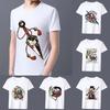 Summer Man T-Shirt Personality Cartoon ComicPrint Series Male Short Sleeve Tops High Quality White Men's Tee Shirt