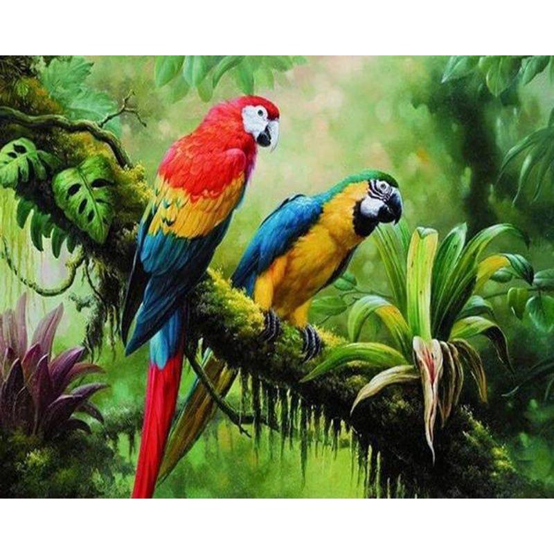 Diamond Embroidery Mosaic Animal Parrot Cross Stitch 5D DIY Diamond Painting Craft Kit Home Rhinestones Gift Decorati