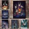 Hollow Creativity Map Game Knight Poster Canvas Painting Wall Art Pictures Posters and Prints for Living Game Room Home Decor No Frame