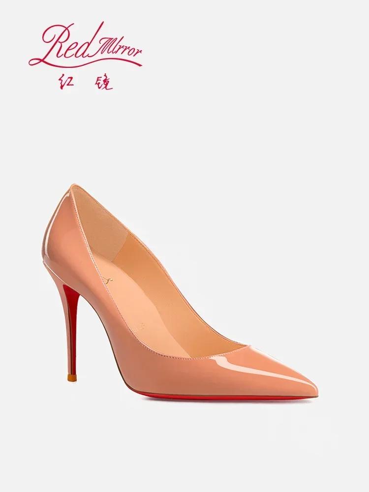 Fashion 2025 New Naked High Heels Women's Fine Single Shoes Fashionable, Comfortable, Versatile, and Elegant Women's Shoes 33-46