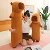 Soft Capybara Long Pillow Plush Toy Doll Capybara Doll Girls Sleeping Soothing Ragdoll Doll