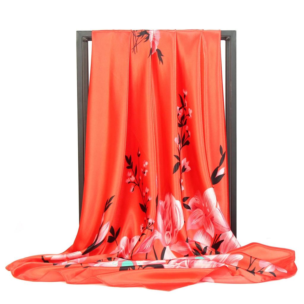 High-quality Luxurious Silk Scarves Headband Scarfs Neck Scarf For Women Chain Silk Scarf Women's Decorative Shawl