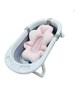 Baby Bath Folding Bath Chair Baby Bath Cushion Bath Bath Hugmuu X (Gray Pink)