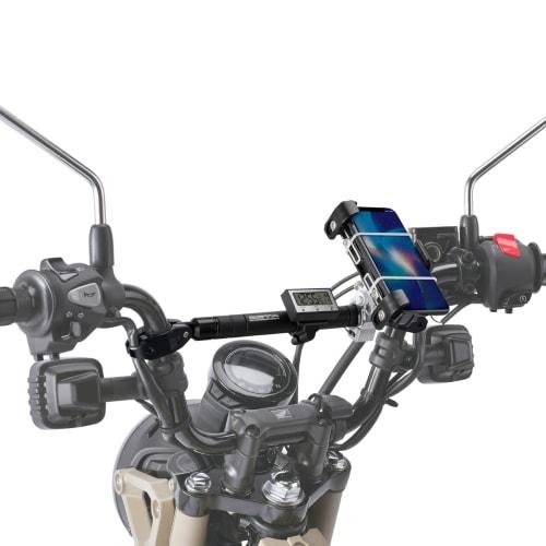 ZETA RACING Adjustable Mount Bar Handle Brace Type Maximum Use of Mounting Space with Dedicated Spacer Compatible with Bar Handles Without Braces (22.