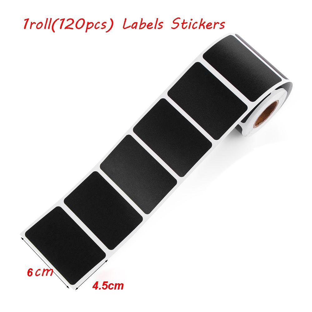 120pcs/roll Kitchen Chalkboard Jam Jar Bottle Tags Marker Pen Blackboard Label Labels Stickers