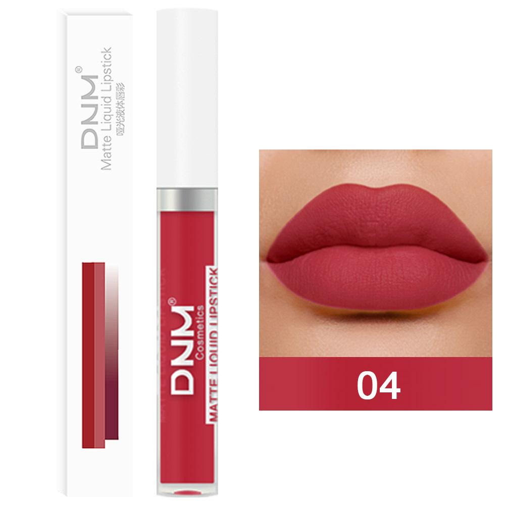 DNM 19 Colour Matte Lip Gloss Waterproof Long Lasting Non-Fading Lip Glaze Multicolour Non-Stick Lipstick