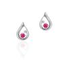 [canal4℃] K10 White Gold Earrings 151646253207 (July Birthstone) (WG)