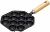Ishigaki Iron Cast Takoyaki 12 Holes Wooden Handle 4456