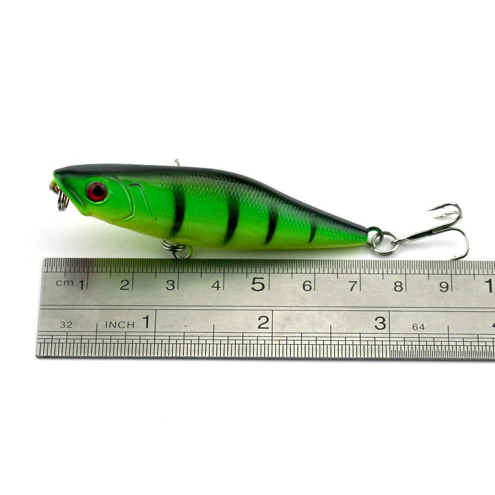 1pc Hengjia 7.5cm/7.5g Topwater Popper Fishing Lure Floating Fishing Bait