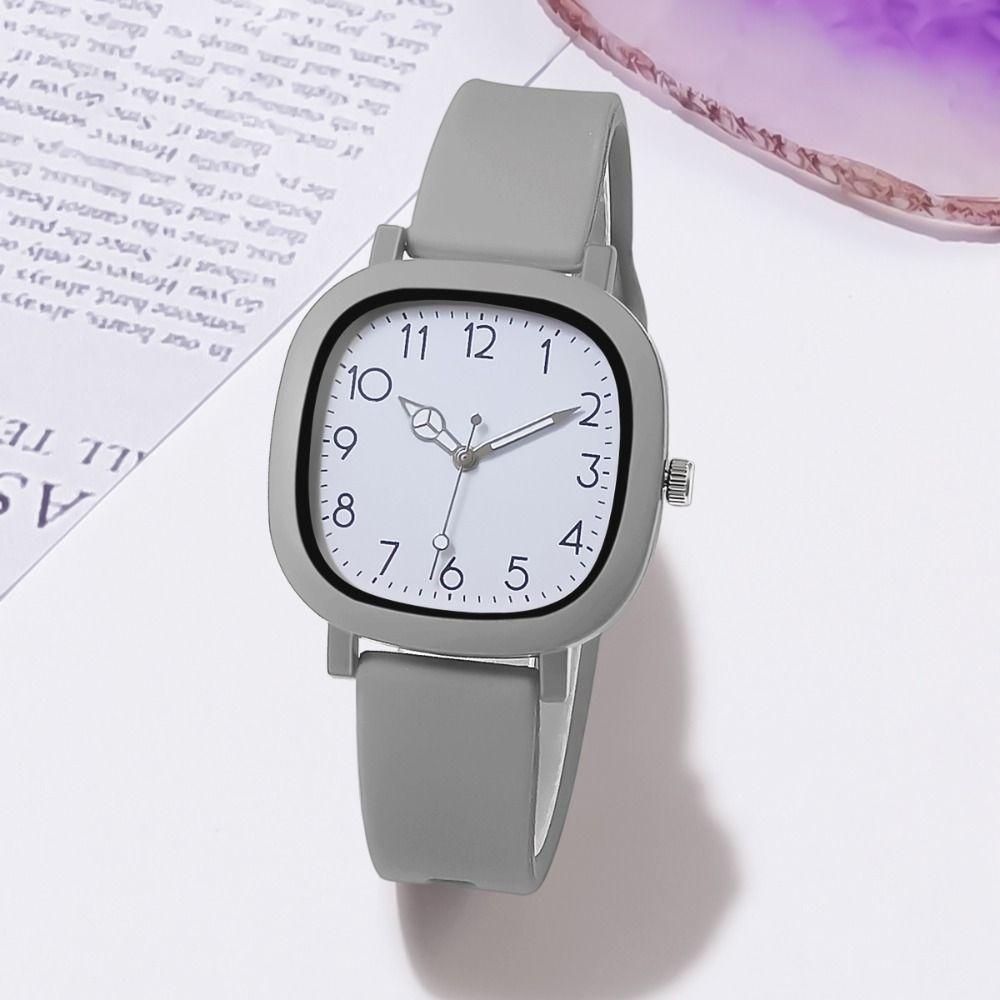 Stainless Steel Quartz Wristwatches Silicone Ladies Watches Sports Women Clock