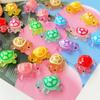 10Pcs Cute Cartoon Mini Luminous Turtle Resin Miniature Figurine Ornament Micro Landscape Decoration Diy Home Desktop Decoration