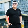 Fat Man Men's New Plus Size Short-sleeved T-shirt Extra Large Loose Half-sleeved T-shirt Bottoming Shirt 7XL