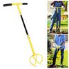 Garden Twist Tiller Manual Hand Tiller with Removable Big Claw Heavy Duty Claw Soil Cultivator with T Handle for Soil Loosening Aerating