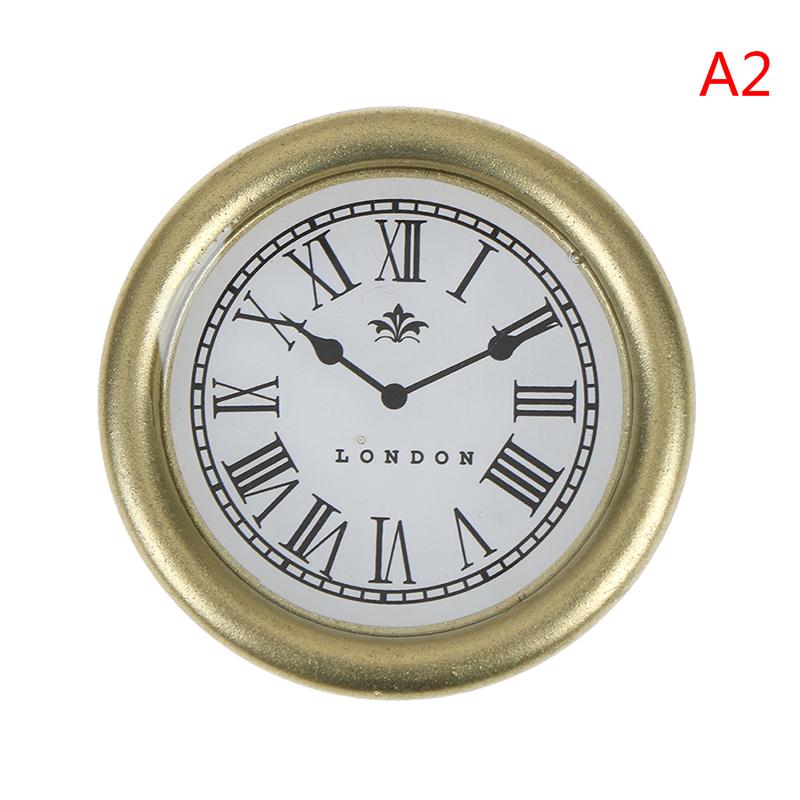 1:12 Dollhouse Miniature Wall Clock Doll House Miniaturas Home Decor Toy