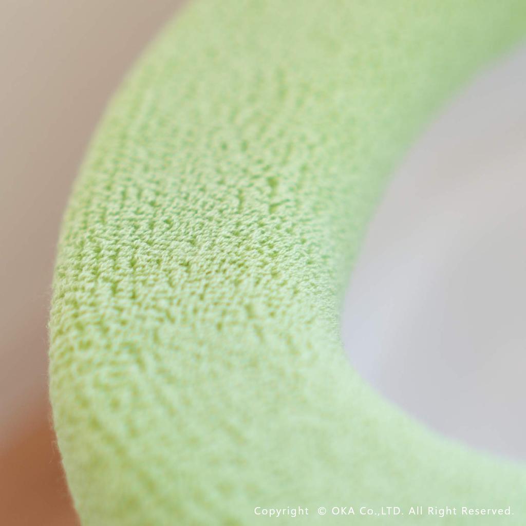 OKA Provence Ciel Toilet Seat Cover O Type Green (Nordic Stylish)