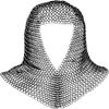 Chainmail Coif Medieval Knight Renaissance Armor Chain Mail Hood Viking LARP 16 Gauge