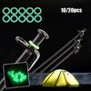 Silicone Luminous Fishing Rod Rings Tent Nail Ring Tents Accessories Outdoor Camping