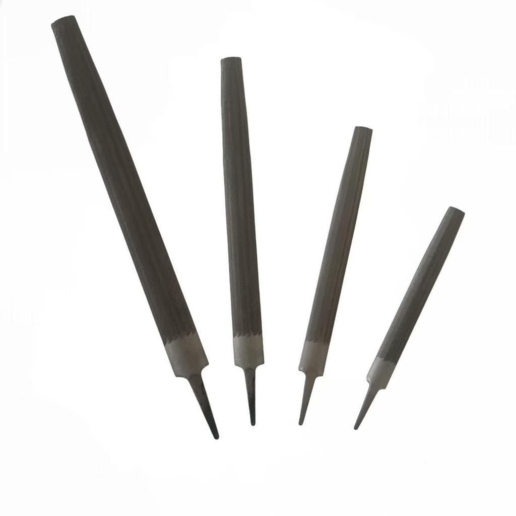 Flat Head Semi-Circular Coarse Tooth Steel File, 6-12 Inch, High Carbon for Metal Grinding and Trimming